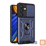 Другие товары Hurtel  Hybrid Armor Camshield with Camera Cover and Metal Ring for Samsung Galaxy S25 - Blue 