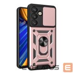 Другие товары Hurtel  Hybrid Armor Camshield with Camera Cover and Metal Ring for Samsung Galaxy S25 - Pink 