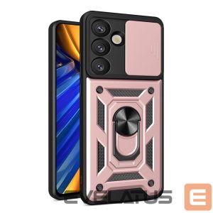 Другие товары Hurtel  Hybrid Armor Camshield with Camera Cover and Metal Ring for Samsung Galaxy S25 - Pink 