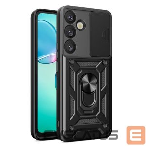 Другие товары Hurtel  Hybrid Armor Camshield with Camera Cover and Metal Ring for Samsung Galaxy S25+ - Black 