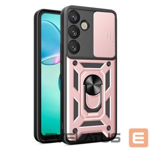 Другие товары Hurtel  Hybrid Armor Camshield with Camera Cover and Metal Ring for Samsung Galaxy S25+ - Pink 