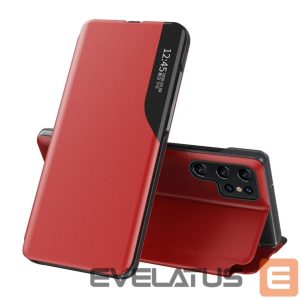 Другие товары Hurtel  Eco Leather View Case for Samsung Galaxy S25 Ultra with Flip and Stand - Red 