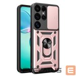 Другие товары Hurtel  Hybrid Armor Camshield with Camera Cover and Metal Ring for Samsung Galaxy S25 Ultra - Pink 