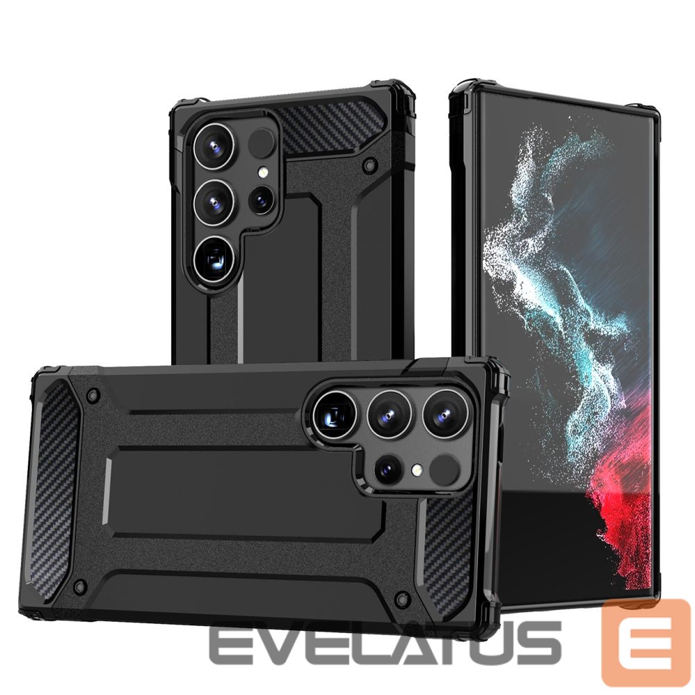 Другие товары Hurtel Hybrid Armor Case for Samsung Galaxy S25 Ultra Armored Hybrid Case - Black