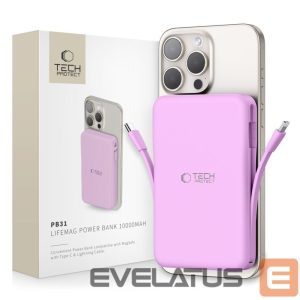 Другие товары Tech-Protect  Tech-Protect PB31 MagSafe 10000mAH Power Bank - Purple 