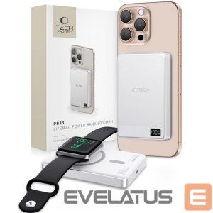 Другие товары Tech-Protect  Powerbank Tech-Protect PB33 LifeMag MagSafe 5000mAH - silver 