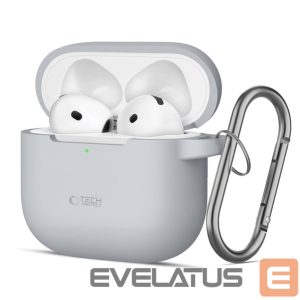 Другие товары Tech-Protect  Tech-Protect Silicone Hook Case for AirPods 4 - Gray 