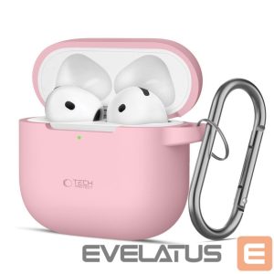 Другие товары Tech-Protect  Tech-Protect Silicone Hook Case for AirPods 4 - Pink 