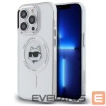 Другие товары Karl Lagerfeld  Karl Lagerfeld IML Metal Choupette Head MagSafe iPhone 14 Pro Case - White 