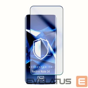 Другие товары 3MK  Tempered glass 3mk HardGlass Max Lite Black for Xiaomi Redmi Note 14 5G 