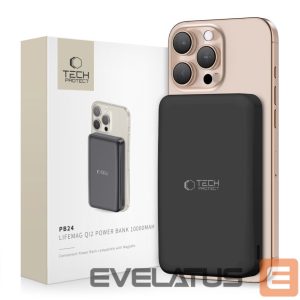 Другие товары Tech-Protect  Powerbank Tech-Protect PB24 LifeMag QI2 MagSafe 10000 mAh - black 