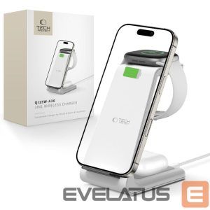 Другие товары Tech-Protect  Tech-Protect QI15W-A36 3in1 Charging Station for Apple - White 