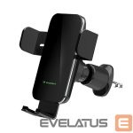 Авто держатель Wozinsky  Wozinsky WEDZ-3Y8S clamp car holder with 15W inductive charger for phone on the air vent - black 