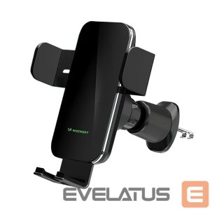 Авто держатель Wozinsky  Wozinsky WEDZ-3Y8S clamp car holder with 15W inductive charger for phone on the air vent - black 