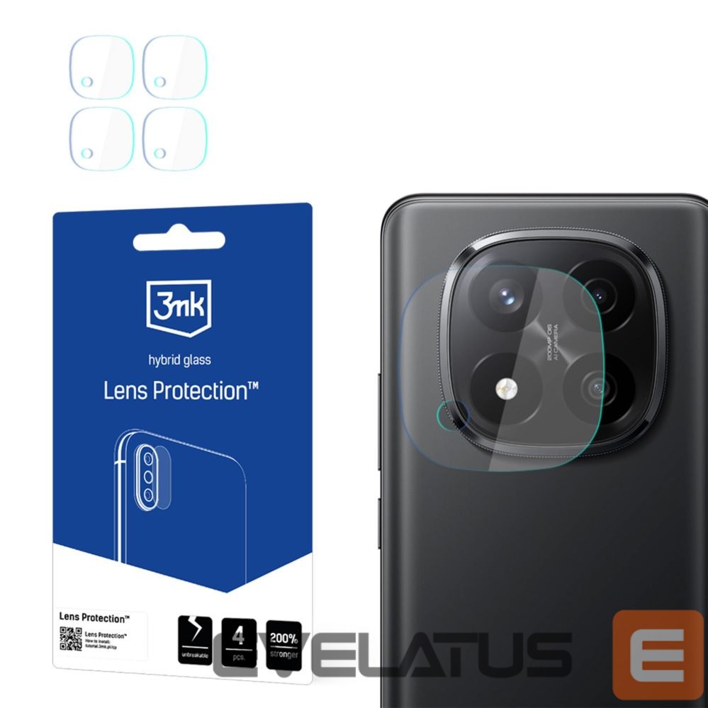 Другие товары 3MK Hybrid Glass for Camera Lens 3mk Lens Protection for Xiaomi Redmi Note 14 Pro+