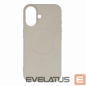 Чехол на заднюю панель Hurtel  Liquid Silicone Case with MagSafe for iPhone 16e - Beige 