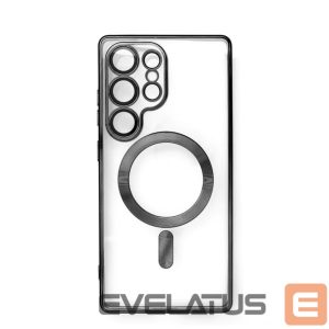 Чехол на заднюю панель Hurtel  Electroplated Case with MagSafe galvanized for iPhone 16e - black 