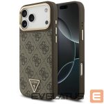 Другие товары Guess  Guess 4G Triangle Logo MagSafe Case for iPhone 17 Pro Max - Brown & Gold 