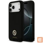 Другие товары Guess  Guess Silicone Logo Strass 4G MagSafe Case for iPhone 17 Pro Max - Black 