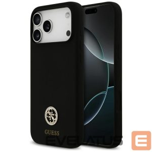 Другие товары Guess  Guess Silicone Logo Strass 4G MagSafe Case for iPhone 17 Pro Max - Black 