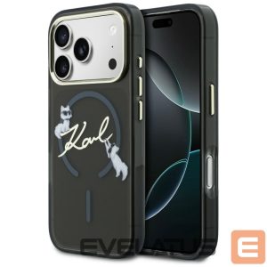 Другие товары Karl Lagerfeld  Karl Lagerfeld IML Choupettes Karl Script Logo MagSafe Case for iPhone 17 Pro - Black 