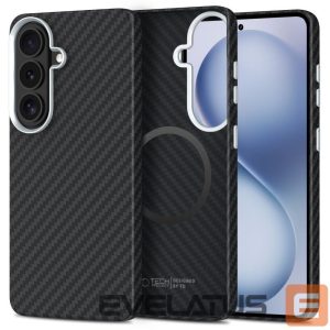 Другие товары Tech-Protect  Tech-Protect Ion Carbon MagSafe Case for Samsung Galaxy S26 - Black and Silver 