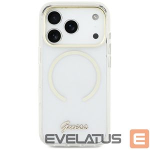 Другие товары Guess  Guess IML Script Metal MagSafe Case for iPhone Air - Clear 