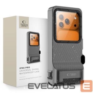 Другие товары Tech-Protect  Tech-Protect IPX8 Pro Waterproof Phone Case - Gray and Black 