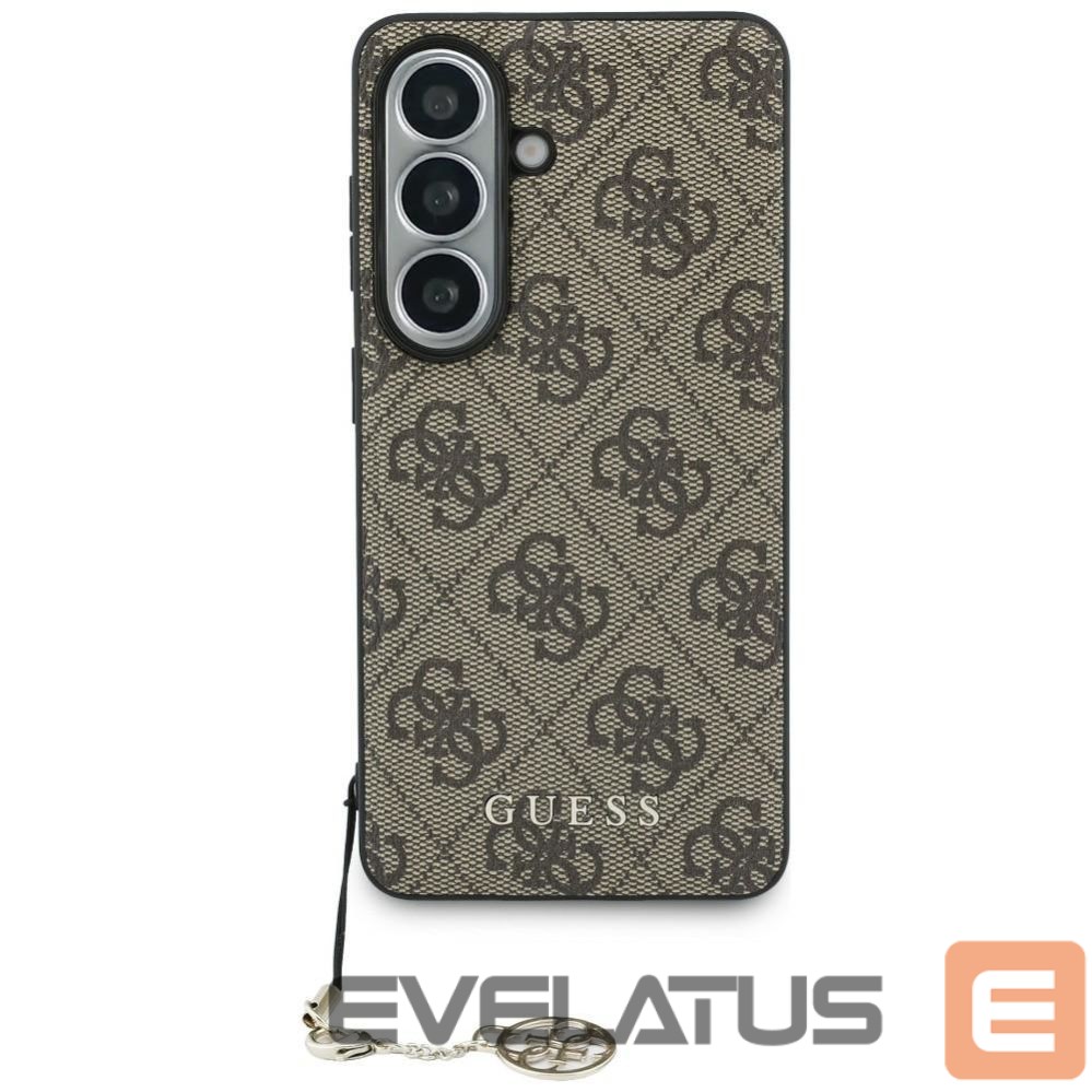 Другие товары Guess Guess 4G Classic Logo Charm MagSafe Case for Samsung Galaxy S26 - Brown