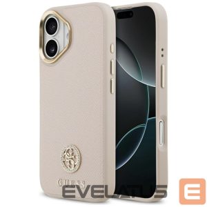 Другие товары Guess  Guess Grained Strass Logo MagSafe case for iPhone 17 - pink 