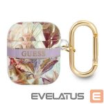 Чехол на заднюю панель Guess  Guess GUA2HHFLU AirPods cover purple/purple Flower Strap Collection 