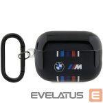Чехол на заднюю панель BMW  BMW BMAP222SWTK AirPods Pro 2 gen cover black/black Multiple Colored Lines 