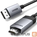 Другой аксессуар для телефона Ugreen  Ugreen DP119 15774 DisplayPort / HDMI 4K 60Hz cable 2m - gray 