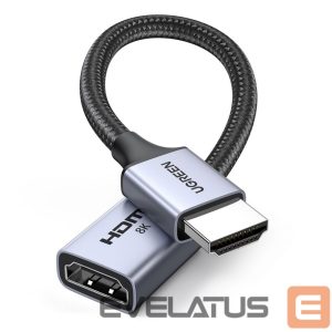 Кабель Ugreen  Ugreen HD165 HDMI (Male) / HDMI (Female) 8K Cable 0.15m - Gray 
