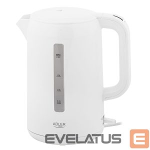 Чайник Adler  Kettle | AD 1386 | Electric | 1850 W | 2.2 L | Plastic | 360° rotational base | White 