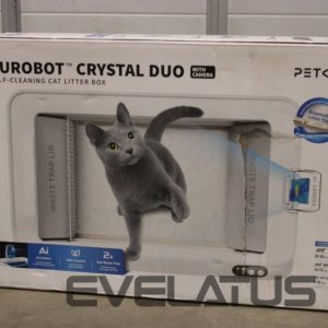 Для домашнего скота PETKIT  SALE OUT.  Purobot Crystal Duo with Camera Self-Cleaning Cat Litter Box | White | DAMAGED PACKAGING 