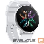 Умные часы Canyon  CANYON Badian SW-68, Smartwatch, Realtek 8762CK, 1.28''TFT 240x240px; RAM : 160KB,  Lithium-ion polymer battery, 3.7V 190mAh Include, Silver Zinc alloy middle frame + plastic bottom case+ white Silicone strap + silver strap buckle, 44.9x 10.9mm, strap: 20x220mm, 50.64g 