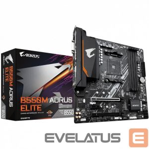 Материнская плата для процессоров Intel Gigabyte  B550M AORUS ELITE 1.0 Processor family AMD, Processor socket AM4, DDR4 DIMM, Memory slots 4, Number of SATA connectors 4 x SATA 6Gb/s connectors, Chipset AMD B, Micro ATX 