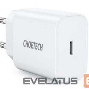 Адаптер Choetech  USB wall charger Type C PD 20W White
