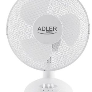 Вентилятор Adler  AD 7302 Desk Fan, Number of speeds 2, 60 W, Oscillation, Diameter 23 cm, White 