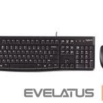 Компьютерная клавиатура Logitech  LOGI MK120 corded Desktop black USB(RUS) 