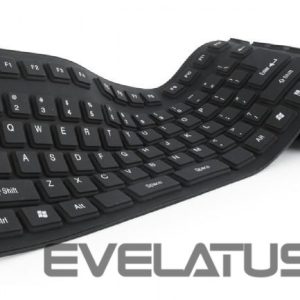 Компьютерная клавиатура Gembird  KEYBOARD FLEXIBLE USB ENG/BLACK KB-109F-B 