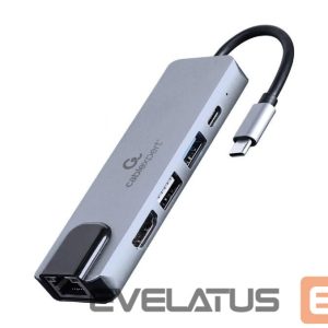Модули и трансиверы Gembird  I/O ADAPTER USB-C TO HDMI/USB3/5IN1 A-CM-COMBO5-04 