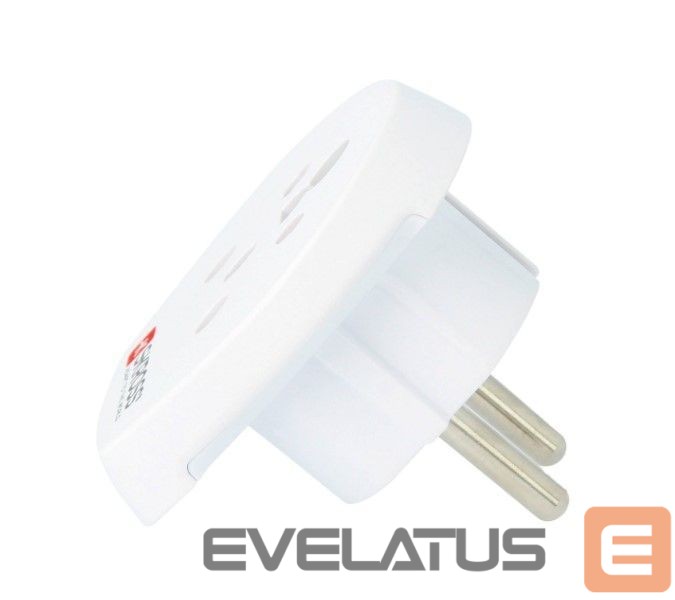 Переходник Skross Travel adapter Denmark, India - Israel to Europe White