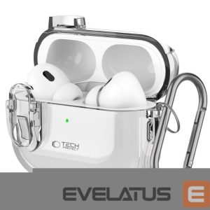 Чехол для наушников Tech-Protect Apple SLIM HOOK APPLE AIRPODS PRO 1 / 2 Transparent