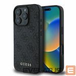Чехол на заднюю панель Guess  Guess 4G Classic iPhone 16 Pro Case - Black 