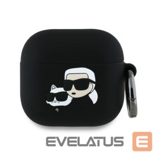 Другие товары Karl Lagerfeld  Karl Lagerfeld Silicone Karl&Chaupette Head 3D Case for AirPods 4 - Black 