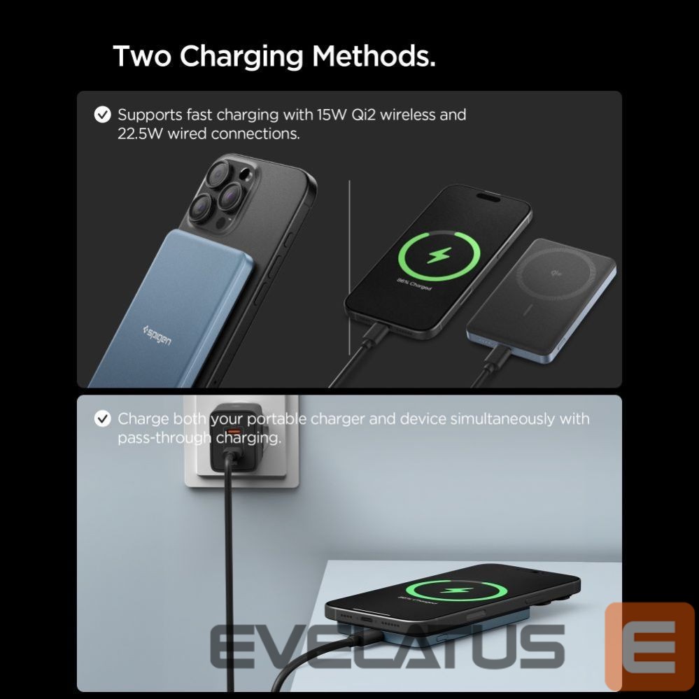 Другие товары Spigen Spigen EA2205MQ Essential MagSafe 5000MAH 22.5W QI2 Power Bank - Navy Blue