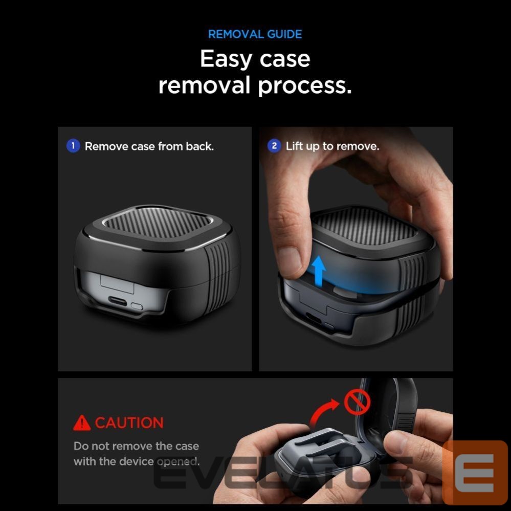 Другие товары Spigen Spigen Rugged Armor Case for Samsung Galaxy Buds 4 / 4 Pro - Matte Black