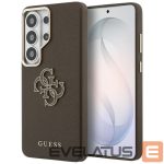 Другие товары Guess  Guess Grained Big 4G Metal Logo Case for Samsung Galaxy S26 - Brown 